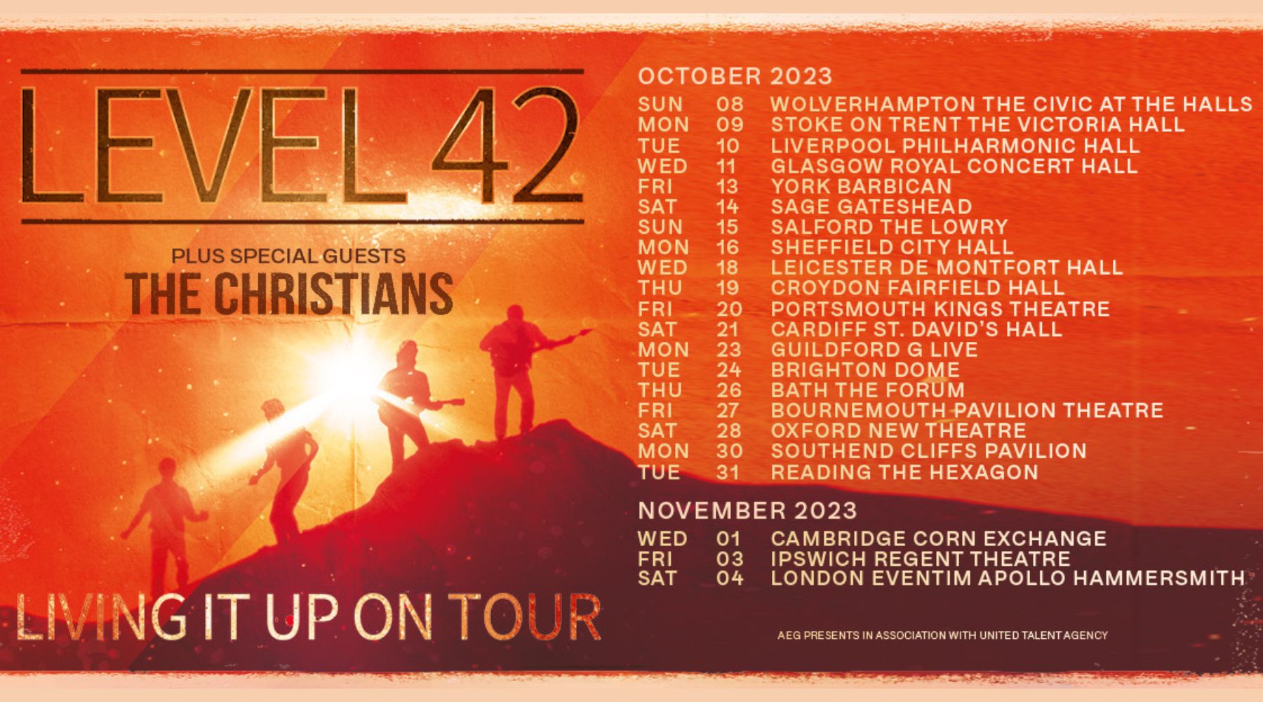 level 42 tour dates 2023 uk